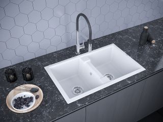 Мойка кухонная Paulmark Zwilling PM238150-WH белый